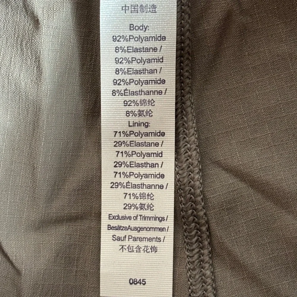 CRZ YOGA Womens Feathery-Fit High Waisted Running Shorts Taupe‎ Grey Size L 12